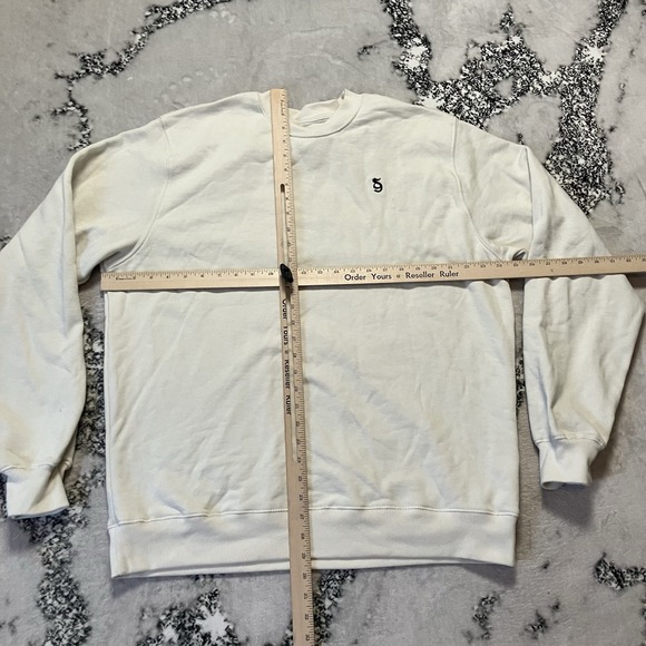 Spiritual Gangster Sweatshirt Mens Size M Monogram Classic Crew Beige NWOT - Picture 3 of 8